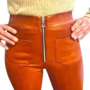 SPRWN cocoa flared ankle leggings Sz S
